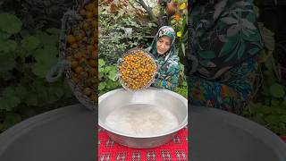 Persimmon juice  rural cooking cooking food rurallife [upl. by Calysta]