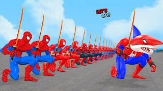 Siêu nhân nhện🔴Spider Man family story rescue the Spider man best team from Joker vs Shark spider [upl. by Isis]