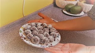 Bombica Kokos Chocolate Ball Recipe Shqip Albanian [upl. by Llehcal]