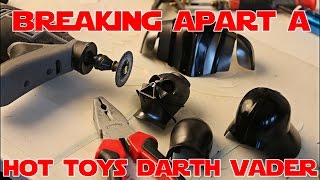 WATCH ME BREAK APART A HOT TOYS DARTH VADER All Mods Part 1 Helmet and Shoulder Armour [upl. by Esiuol]