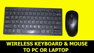 How to connect wireless keyboardmouse to your LAPTOP OR PCELECTRECA [upl. by Figueroa]