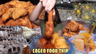 COGEO FOODTRIP  FLAVOURED KANTO STYLE FRIED CHICKEN SISIG DONUT etc [upl. by Bibbie]