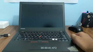 Lenovo thinkpad x250 ssd vs hhd boot up test [upl. by Kcin199]