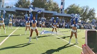 Dallas Cowboys Cheerleaders KayDianna Lea Miller Lite House performance North view 111024 v Eagles [upl. by Napas456]