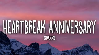 Giveon  Heartbreak Anniversary Lyrics [upl. by Tedd]