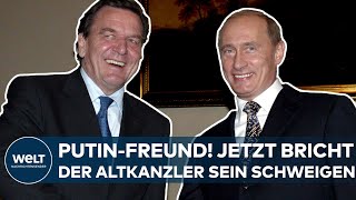 GERHARD SCHRÖDER Jetzt bricht der PutinFreund sein Schweigen Das sagt der Altkanzler zum Krieg [upl. by Hertzog370]