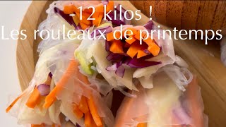 Recette perte de poids  les rouleaux de printemps [upl. by Tisbee779]