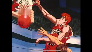 SLAM DUNK Sakuragi dunks on Maki Bluray [upl. by Fletch]