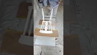 Spraying helmi 30 on chairs [upl. by Titania808]