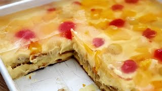 NoBake Crema de Fruta cake [upl. by Gerrald]