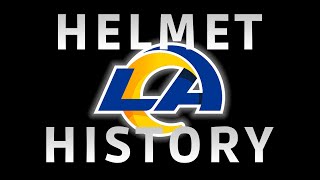 Los Angeles Rams  Helmet History [upl. by Llewoh]