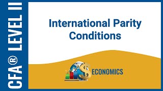 CFA® Level II Economics  International Parity Conditions [upl. by Yelnet331]