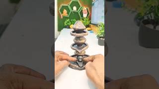 DIY mini smoke fountain ⛲ with clay 🏵️😍🙏 clayart mahadev [upl. by Ro]