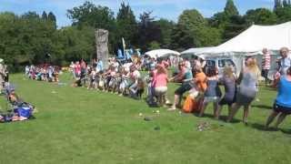 Tug of War Rope Snaps  Billericay Fun in the Park 2013 [upl. by Scrogan]