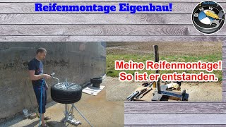 REIFEN AUFZIEHEN  ABZIEHEN MONTIEREN  Reifenmontage Eigenbau [upl. by Marou552]