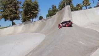 Traxxas Rally Shreds SoCal Skate Park [upl. by Alcott]