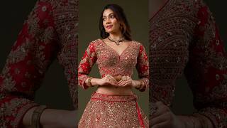 Letest trendy beautiful lehenga Red Zariwork Net Readymade Lehenga [upl. by Hildegard]