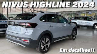 VW Nivus Highline 2024  Linha 2024 do Nivus em detalhes 4K [upl. by Salli147]