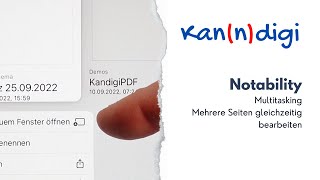 Notability Mit mehreren Notizen gleichzeitig arbeiten Multitasking [upl. by Ridinger]