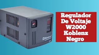 REGULADOR DE VOLTAJE KOBLENZ W2000 NEGRO [upl. by Rox85]