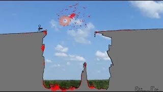 The Cliff  FlipaClip animation 24  action stick fight blood warning [upl. by Ahsiener]