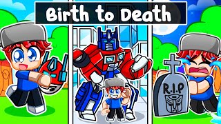 BIRTH to DEATH of a TRANSFORMER in Roblox [upl. by Ennyletak665]