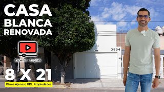 CASA BLANCA RENOVADA en ZONA CÉNTRICA  Obras Ajenas  GDL Propiedades [upl. by Ordnas787]