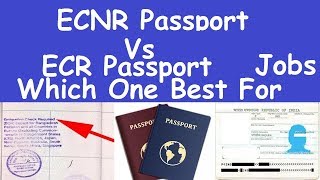 ECR Passport vs ECNR Passport Which One Best For Job l Emigration Check Requiredl ECR Passport Job [upl. by Prentiss369]