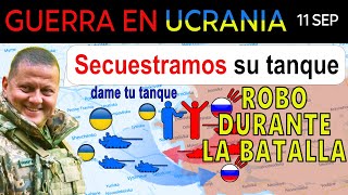 11 Sep ¡INCREÍBLE ¡Ucranianos persiguen a rusos en un tanque ruso robado  Guerra en Ucrania [upl. by Hgeilyak675]