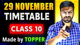 18 NOVEMBER से ऐसे पढ़ो to Score 100 in Class 10 Boards🔥 2025  Last 2 Months Strategy  Timetable [upl. by Thordis]