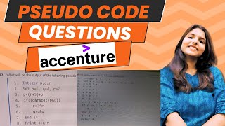 Day2  Accenture Pseudo Codes Questions  Previous year Pseudo Codes Accenture accenturequestions [upl. by Mutz]