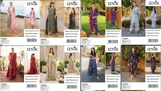 iznik Digital Printed Allover Volume 3pcs 👗🥳 vedio dresses [upl. by Ynnod]