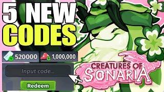 NEW UPDATE CREATURES OF SONARIA CODES  CREATURES OF SONARIA CODE  CREATURES OF SONARIA [upl. by Haidebez]