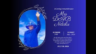 THE BURIAL OF MRS DAB NDALU  31ST JULY 2024 [upl. by Kcered]