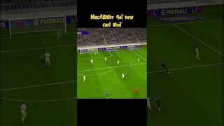 MacAllister got new curl shot⚽⚽⚽youtubeshorts football fifa gameplay [upl. by Naneek]