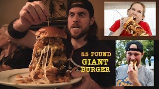 35 Pound CheeseBurger Challenge Feat quotHuman Garbage Disposalquot Molly Schuyler amp Dan Kennedy [upl. by Koenraad650]