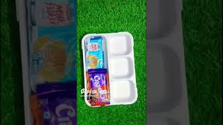 Dairy Milk Chocolate Cheese Biscuits Apple Fruit Snacks amp Mixed Fruit Juice Lunch Box Ideas 🥰 😋 [upl. by Odoric]