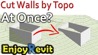 Cut Walls by TopographyDynamo Revit [upl. by Hans]