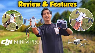 DJI Mini 4 Pro Drone Review amp Features ⚡How To Fly Drone For First Time [upl. by Ydnih207]