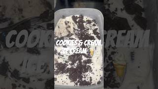 Cookies amp Crème Ice Cream 🍦 icecream food foodie dessert cookiesandcream yummy cookwithme [upl. by Nuj]