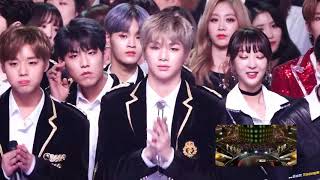 MBC GAYO DAEJEJEON 2017 Wanna One Kand Daniel Reaction to Seventeen Clap full [upl. by Stilla]