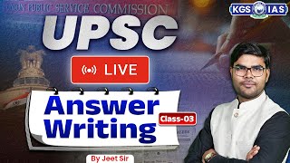 How to Improve Answer Writing for UPSC CSE  Class 3  UPSC Prelims  Mains  by Jeet Sir [upl. by Potts]