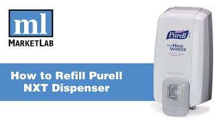 Marketlab Demonstrates How to Refill Purell NXT Dispenser [upl. by Asaert980]