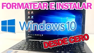 Cómo FORMATEAR tu PC e INSTALAR Windows 10 desde USB 2023 [upl. by Ruenhs675]