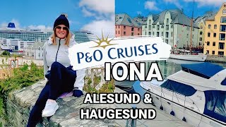 NORWEGIAN FJORDS ONBOARD IONA WITH PampO CRUISES INCLUDING A SHIP TOUR [upl. by Annoval]