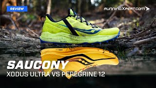 Review Saucony Xodus Ultra vs Saucony Peregrine 12  Realworld test  Saucony BAMM 2022 [upl. by Ik956]