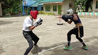 BOXING at USON NATIONAL HIGH SCHOOL trending follower fypシ゚viral boxing boxingworkout [upl. by Blayze456]