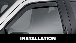 WeatherTech Side Window Deflectors Front Installation [upl. by Huey]