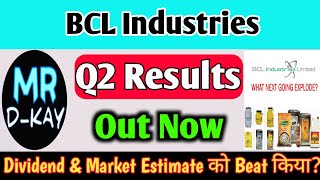 BCL Industries share latest news  BCL Industries q2 results 2025  BCL Industries share news [upl. by Neliac]