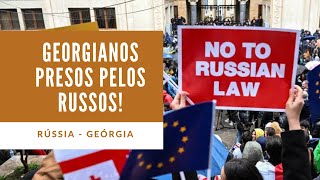 Tensão entre os Georgianos e Tropas Russas [upl. by Ogren819]